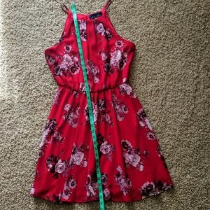 Red Floral Dress M